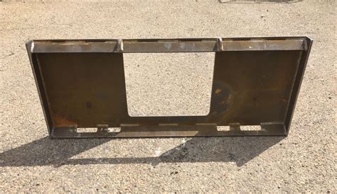 blank plate for skid steer|universal skid steer attachment plate.